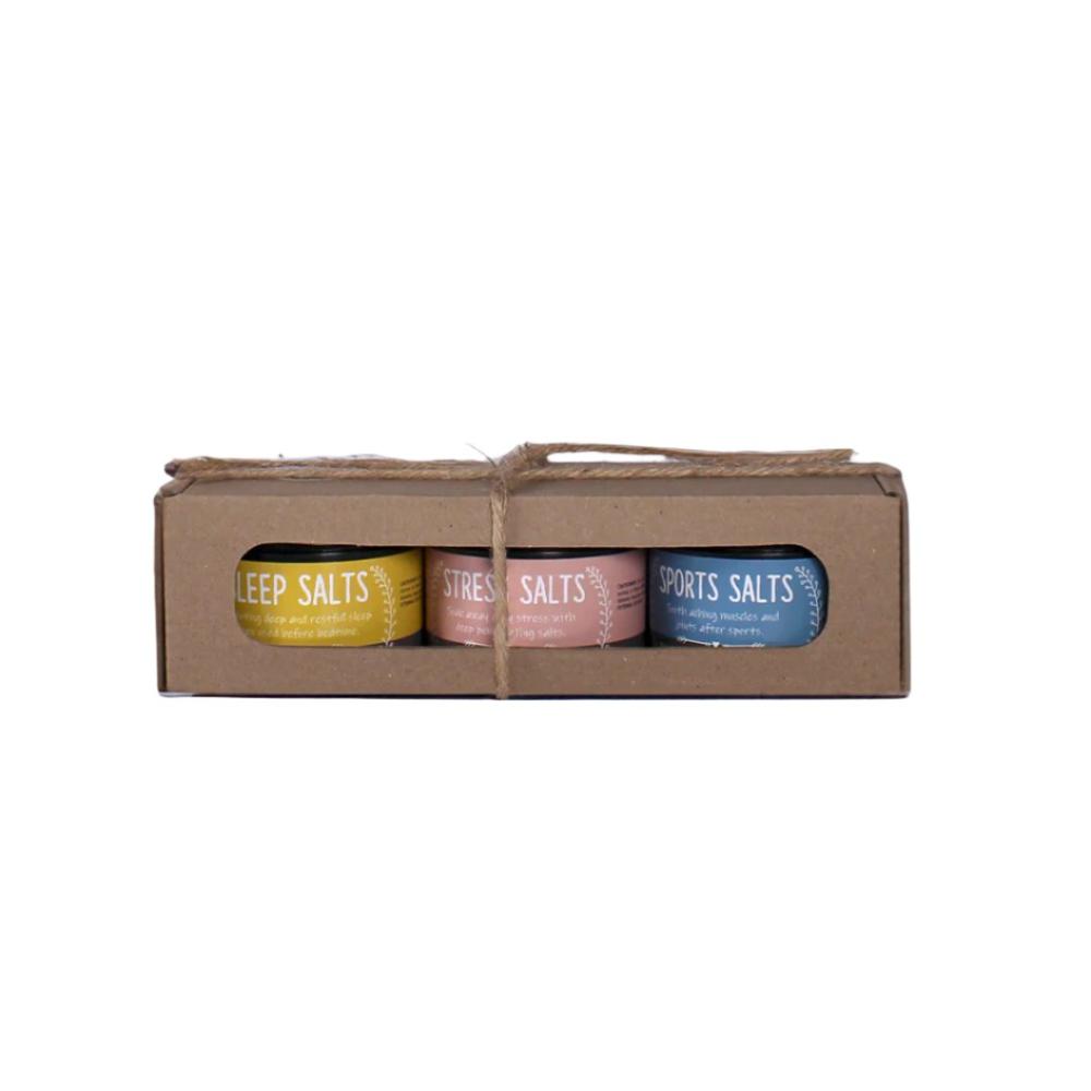 Three Tubs Healing Salts Gift Box 3 x 140g